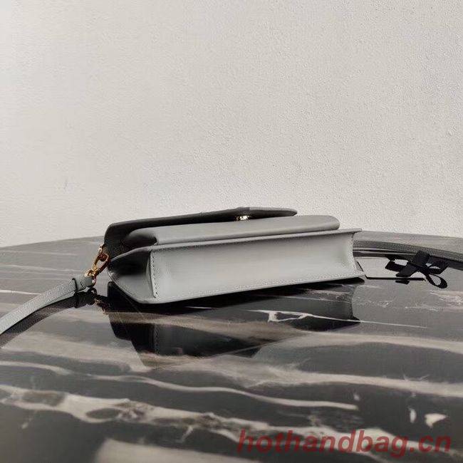 Prada Saffiano leather mini-bag 1BP020 grey Prada Saffiano leather mini-bag 1BP020 grey