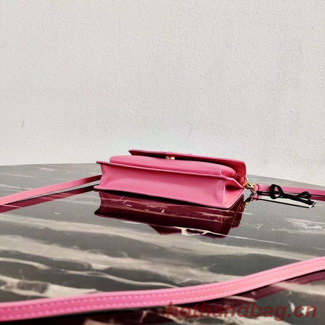 Prada Saffiano leather mini-bag 1BP020 pink Prada Saffiano leather mini-bag 1BP020 pink