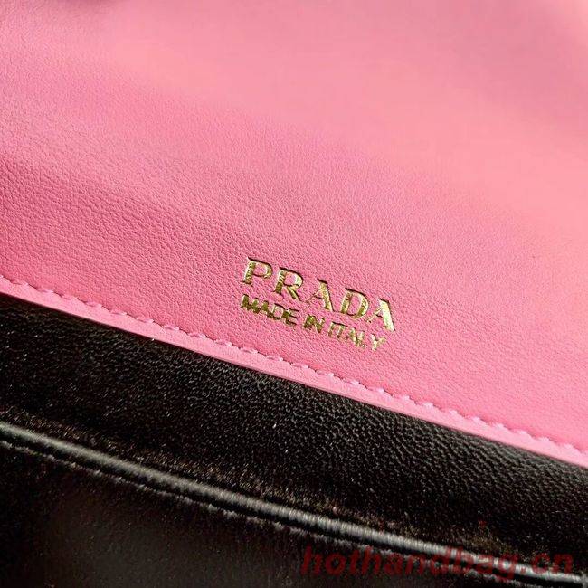 Prada Saffiano leather mini-bag 1BP020 pink Prada Saffiano leather mini-bag 1BP020 pink
