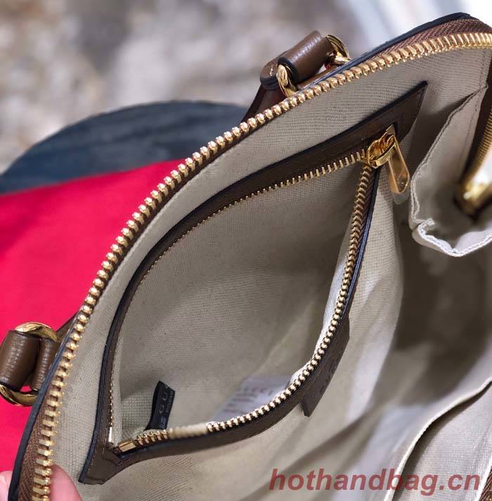 Gucci GG Supreme Canvas Top Handle Bag 621220 Brown Gucci GG Supreme Canvas Top Handle Bag 621220 Brown