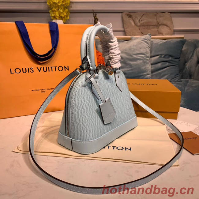 LOUIS VUITTON M40302 EPI LEATHER ALMA SMALL LIGHT BLUE