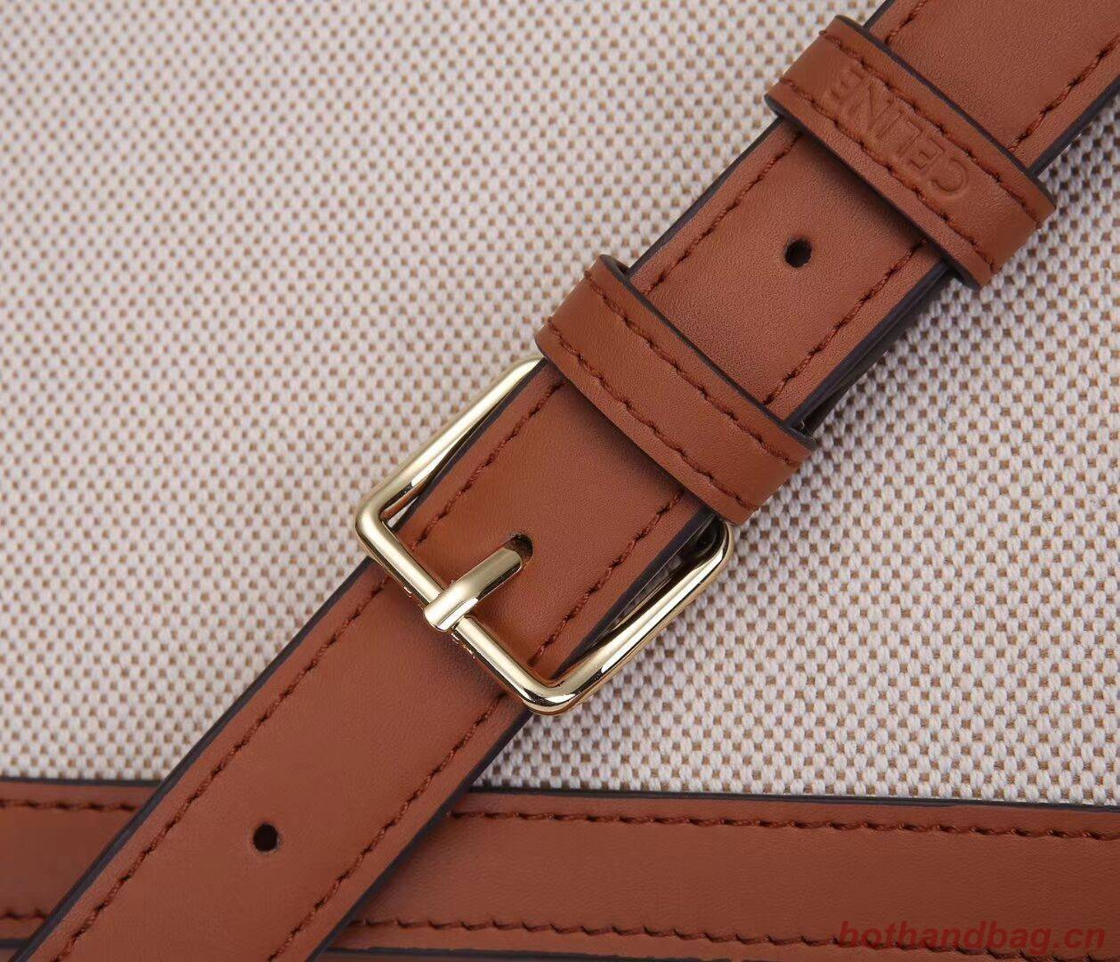 Celine TEEN TRIOMPHE BAG IN TRIOMPHE CANVAS AND CALFSKIN CL87368 white Celine TEEN TRIOMPHE BAG IN TRIOMPHE CANVAS AND CALFSKIN CL87368 white