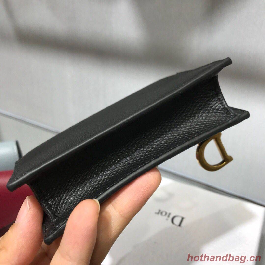 DIOR OBLIQUE 5-POCKET CARD HOLDER M928 BLACK DIOR OBLIQUE 5-POCKET CARD HOLDER M928 BLACK