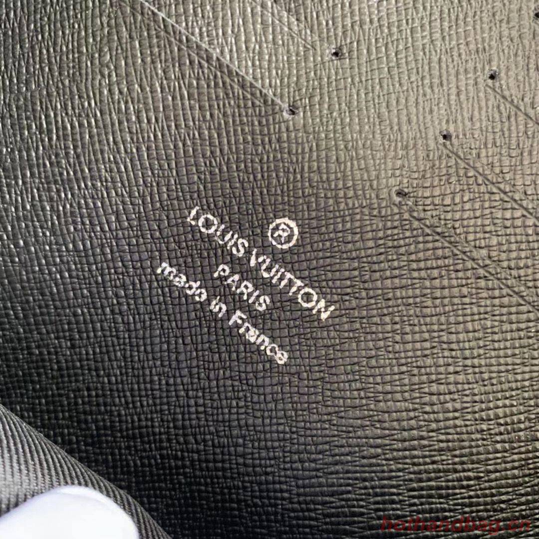 Louis Vuitton Original Taiga Leather Pochette Kasai Handle Bag M30441 Black Louis Vuitton Original Taiga Leather Pochette Kasai Handle Bag M30441 Black