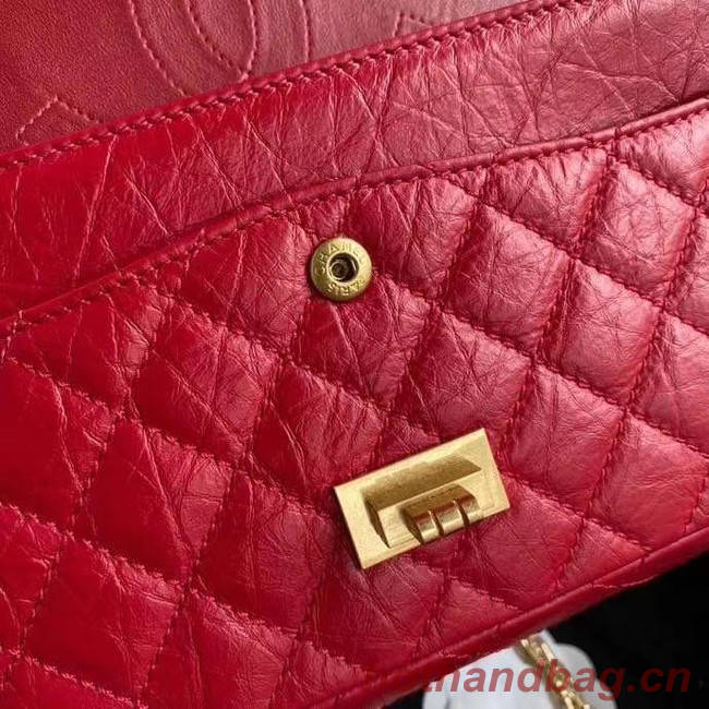 Chanel 2.55 Calfskin Flap Bag A37586 red