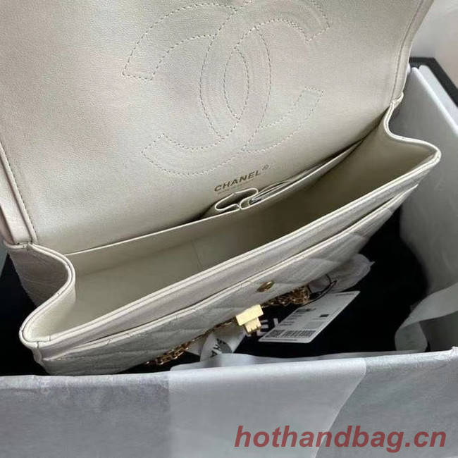Chanel 2.55 Calfskin Flap Bag A37587 white