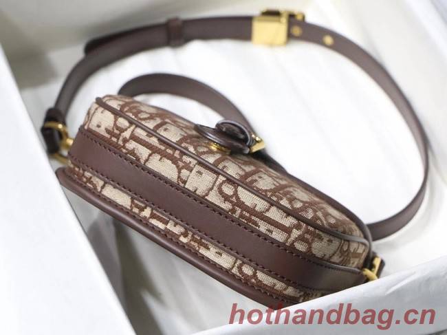 SMALL DIOR BOBBY BAG Brown Dior Oblique Jacquard M9317U
