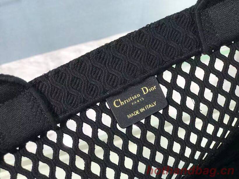 DIOR BOOK TOTE Black Mesh Embroidery M1286ZW DIOR BOOK TOTE Black Mesh Embroidery M1286ZW