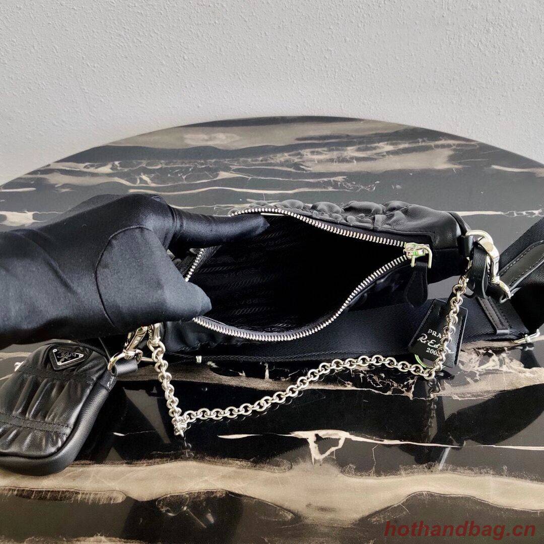 Prada Re-Edition 2005 leather bag 1BH20 black Prada Re-Edition 2005 leather bag 1BH20 black