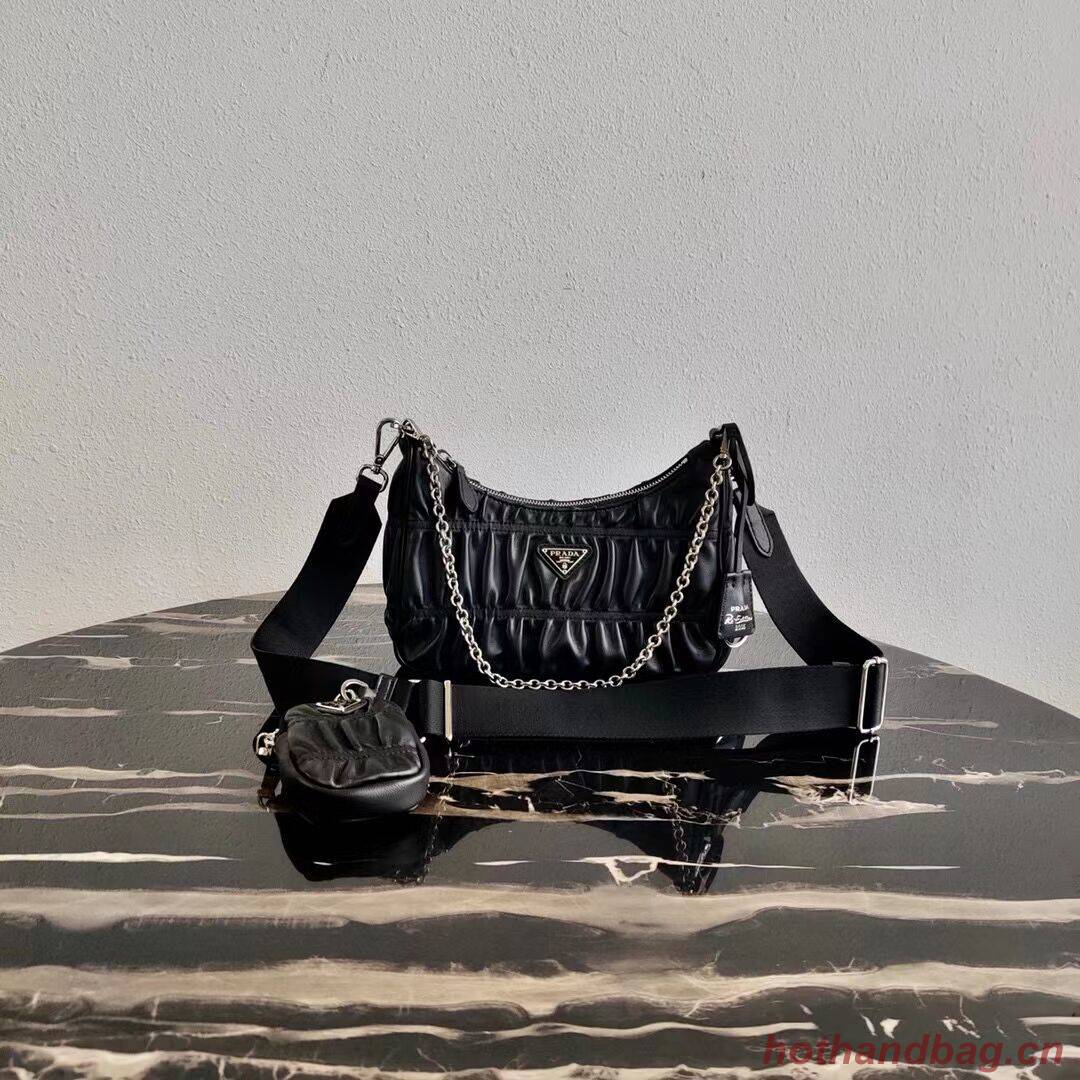 Prada Re-Edition 2005 leather bag 1BH20 black Prada Re-Edition 2005 leather bag 1BH20 black