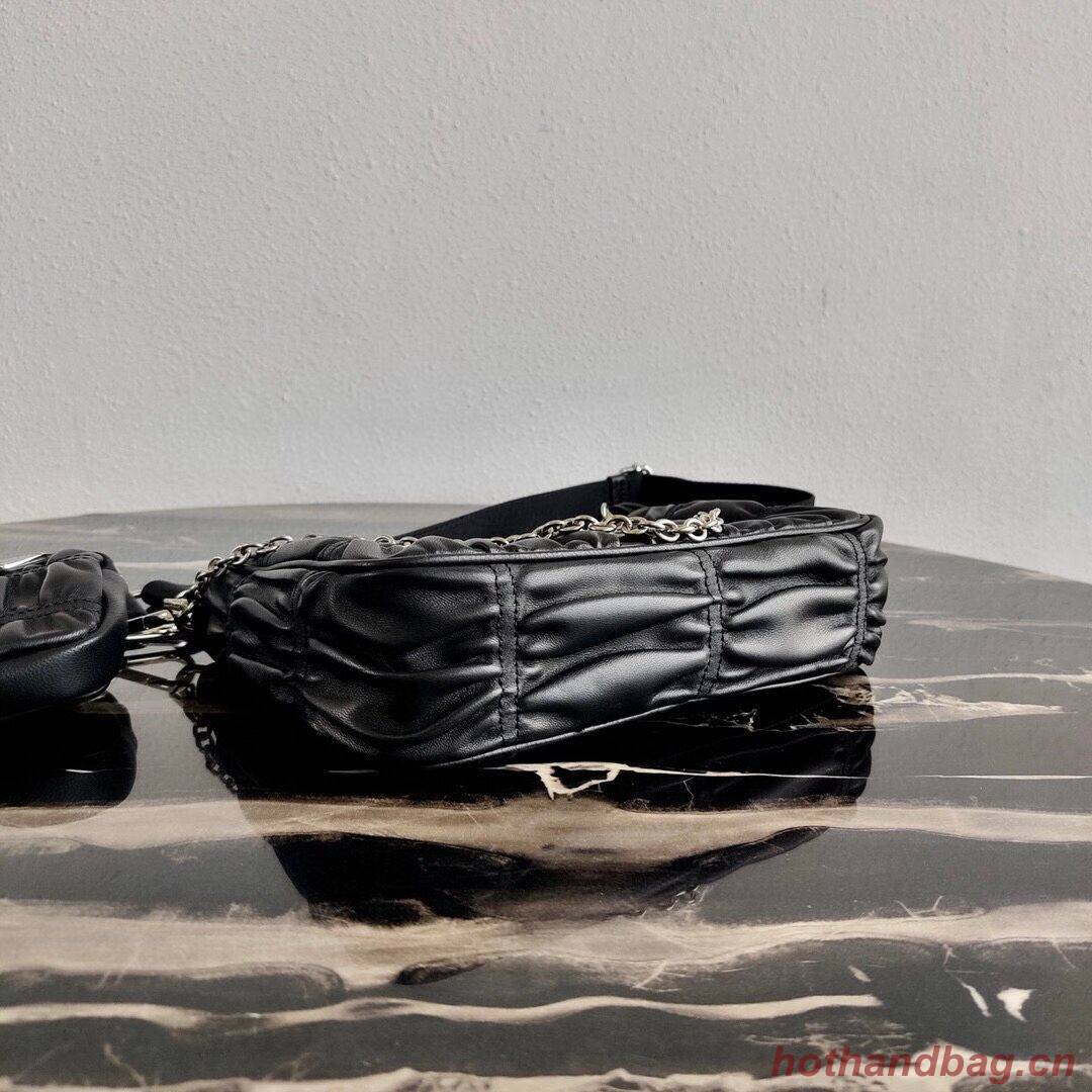 Prada Re-Edition 2005 leather bag 1BH20 black Prada Re-Edition 2005 leather bag 1BH20 black