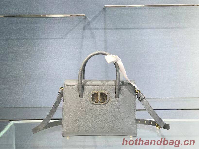 DIOR MEDIUM ST HONORE TOTE Grained Calfskin M9321UMBA gray