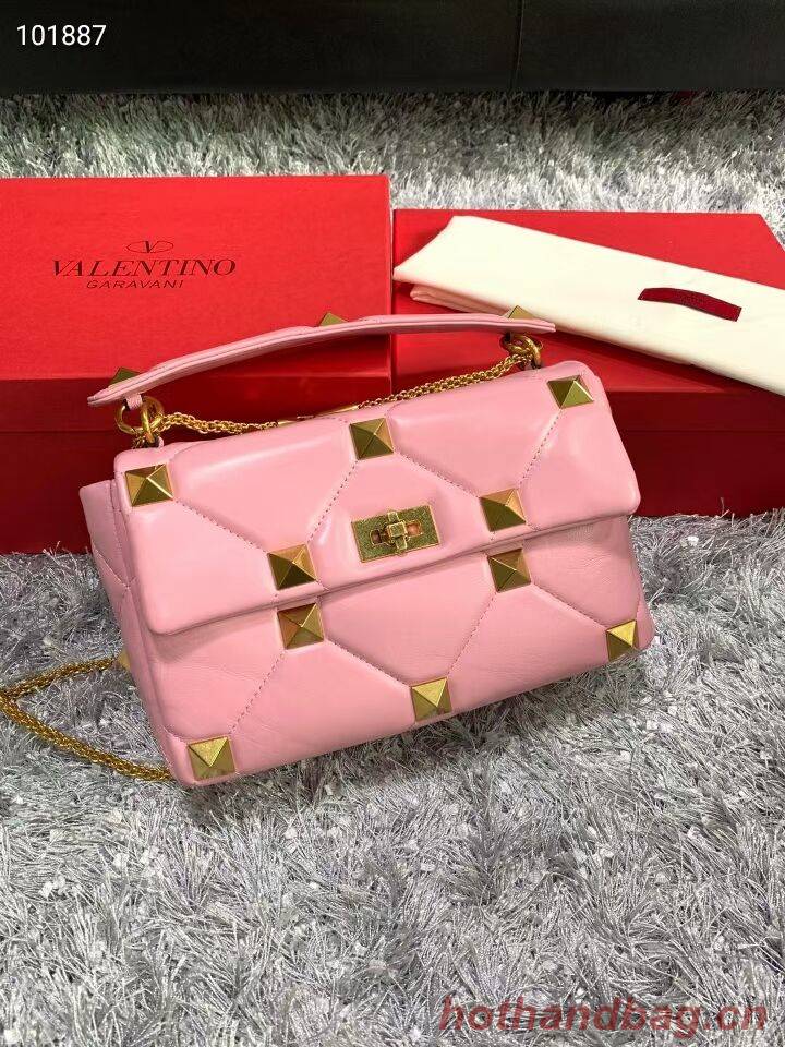 Valentino medium Garavani Roman Stud V2060 cherry blossoms Valentino medium Garavani Roman Stud V2060 cherry blossoms