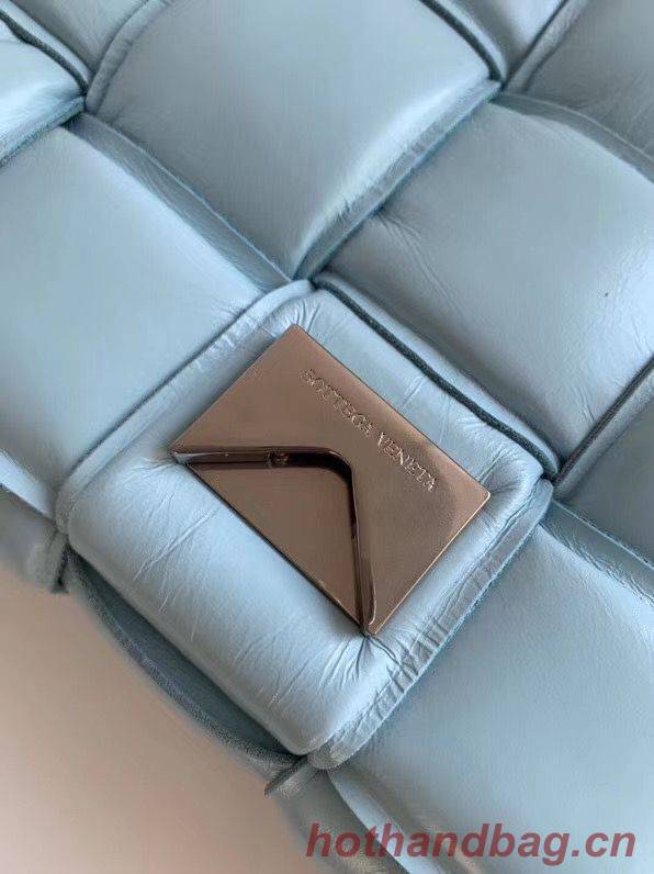 Bottega Veneta PADDED CASSETTE BAG suede 591970 Light Blue Bottega Veneta PADDED CASSETTE BAG suede 591970 Light Blue