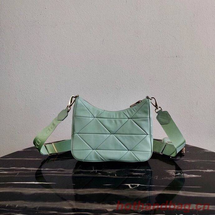 Prada Gaufre nappa leather shoulder bag 1BC151A light green Prada Gaufre nappa leather shoulder bag 1BC151A light green