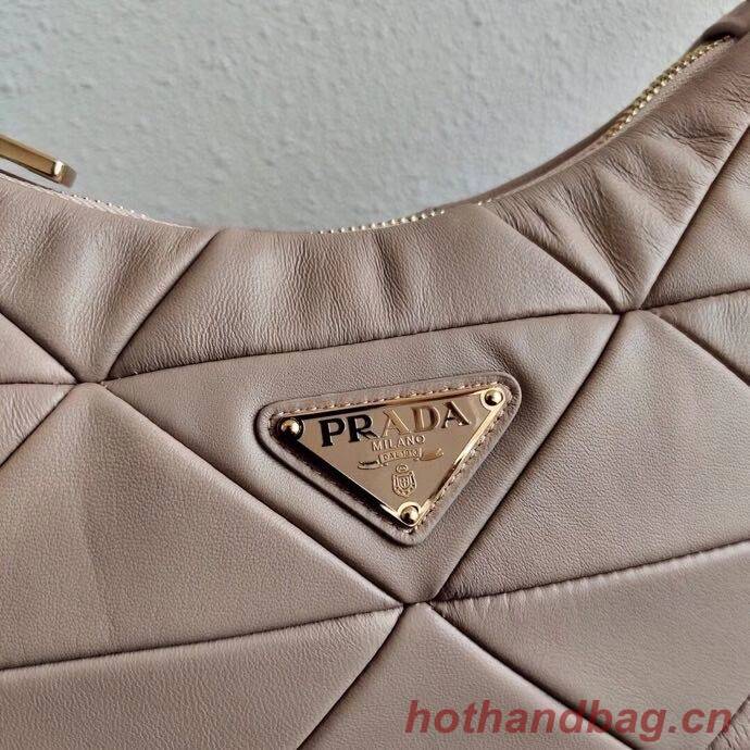 Prada Gaufre nappa leather shoulder bag 1BC151A  Biscuits