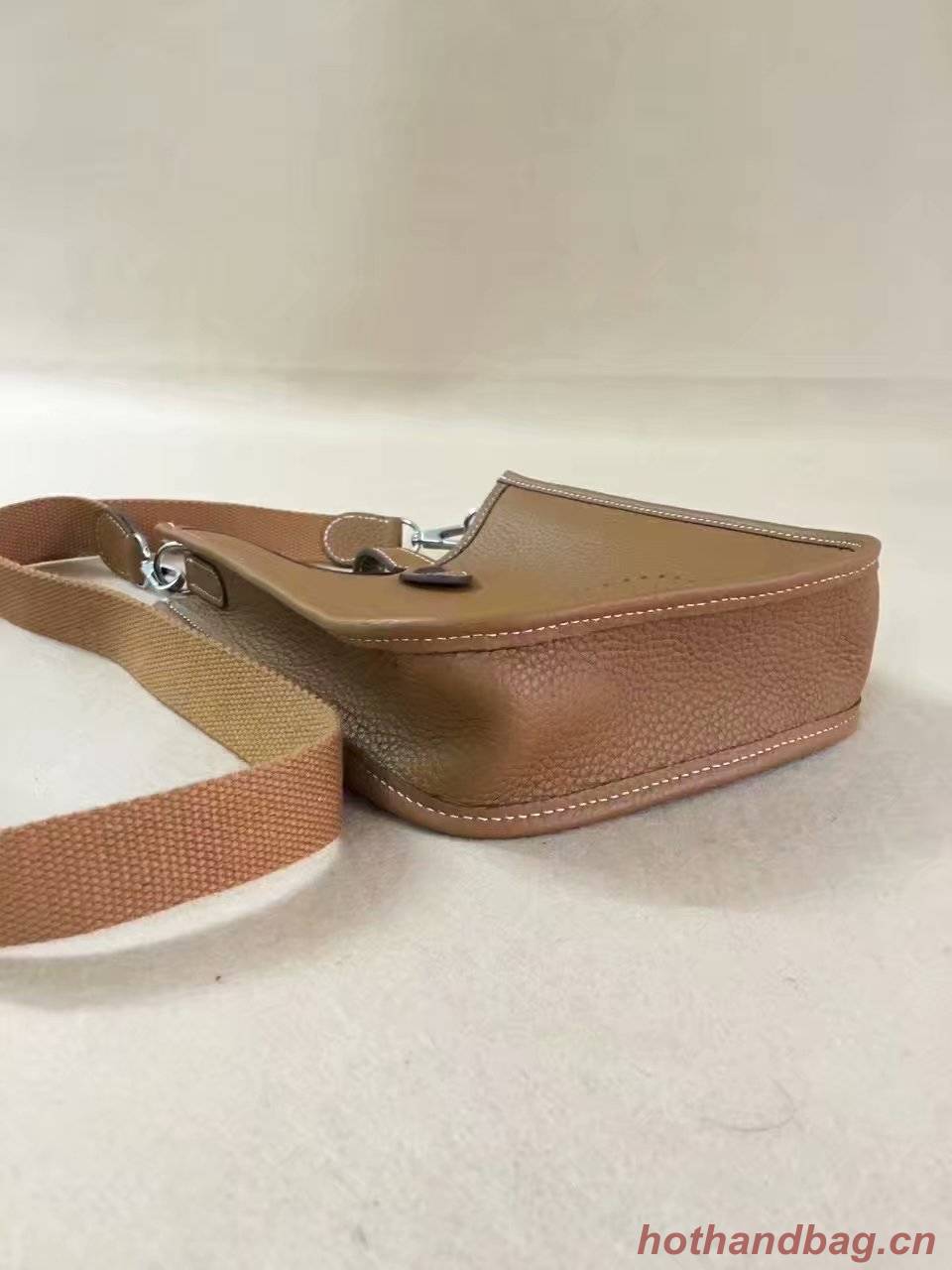 Hermes Evelyne original togo leather mini Shoulder Bag H15698 brown