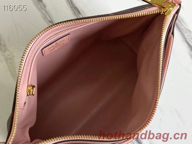 Louis Vuitton Original Monogram Canvas Zipper Clutch bag M64125 pink