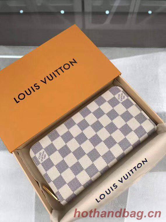 Louis Vuitton Damier Azur Zippy Wallet N41660 Beige