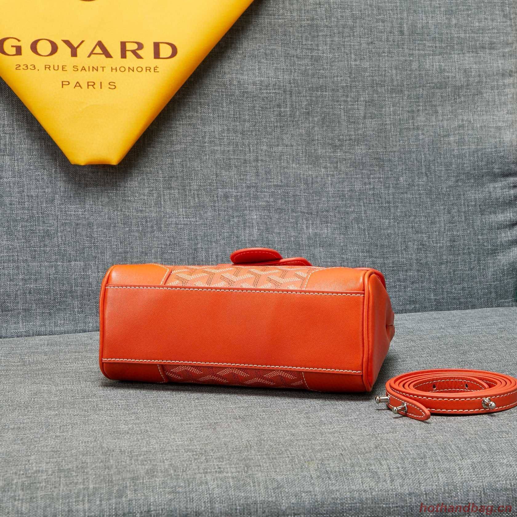 Goyard Y Doodling Calfskin Leather Tote Bag 99588 Orange Goyard Y Doodling Calfskin Leather Tote Bag 99588 Orange