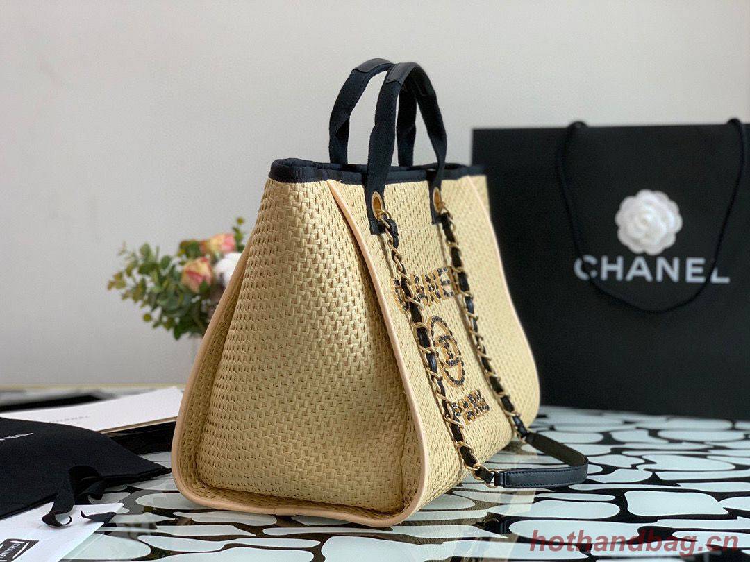 Chanel Large Weave Shopping Bag A66942 Cream Chanel Large Weave Shopping Bag A66942 Cream