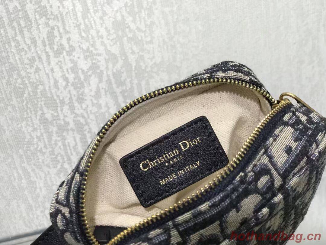 DIOR OBLIQUE BELT POUCH Blue Dior Oblique Canvas S5484 DIOR OBLIQUE BELT POUCH Blue Dior Oblique Canvas S5484