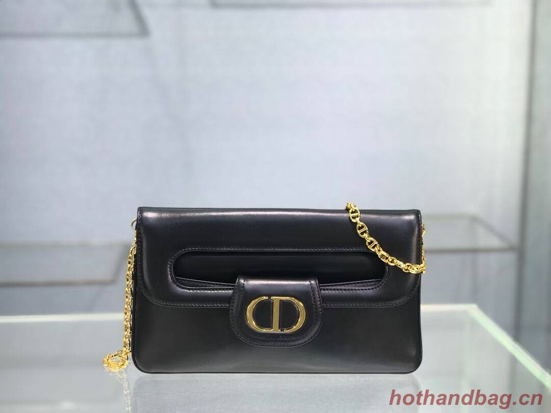 DIOR MEDIUM DIORDOUBLE BAG Black Smooth Calfskin M8641U DIOR MEDIUM DIORDOUBLE BAG Black Smooth Calfskin M8641U