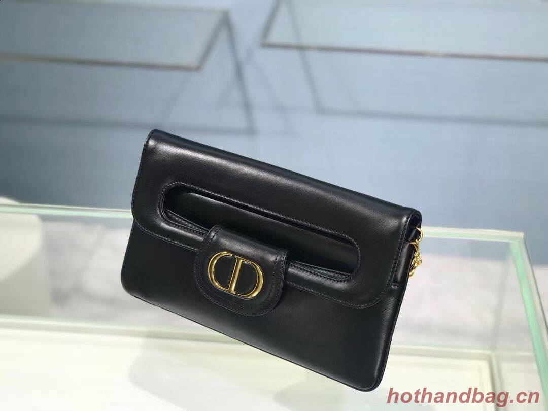 DIOR MEDIUM DIORDOUBLE BAG Black Smooth Calfskin M8641U DIOR MEDIUM DIORDOUBLE BAG Black Smooth Calfskin M8641U