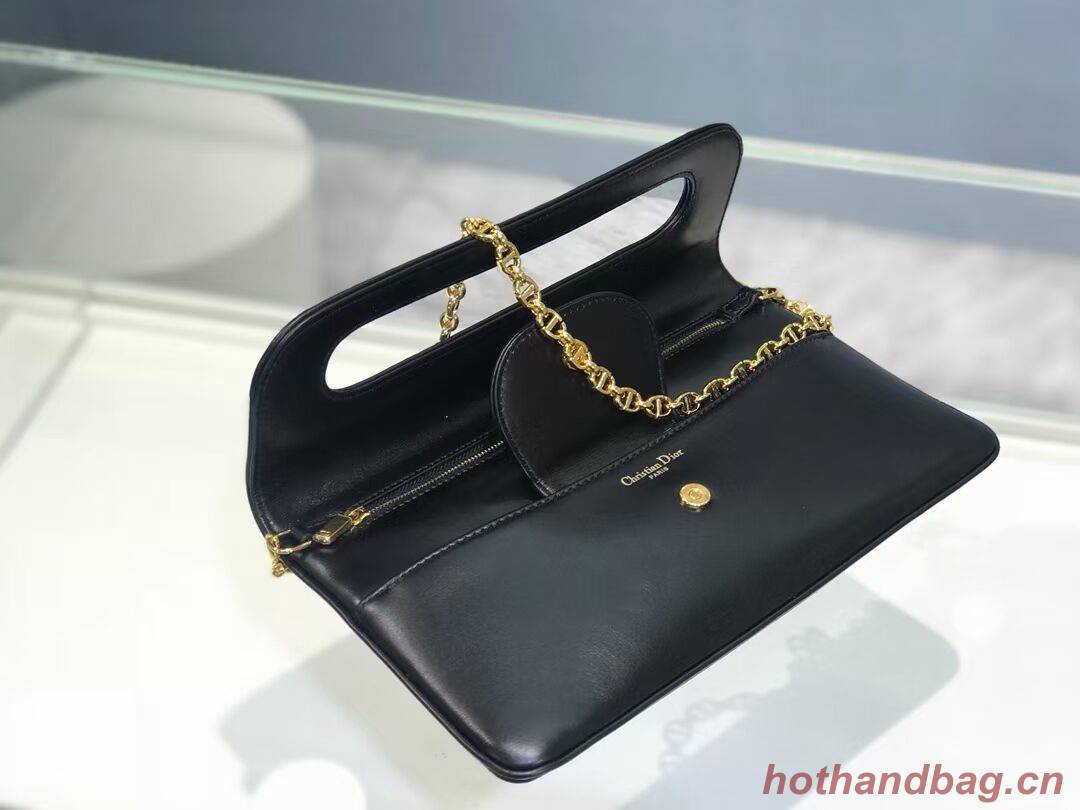 DIOR MEDIUM DIORDOUBLE BAG Black Smooth Calfskin M8641U DIOR MEDIUM DIORDOUBLE BAG Black Smooth Calfskin M8641U