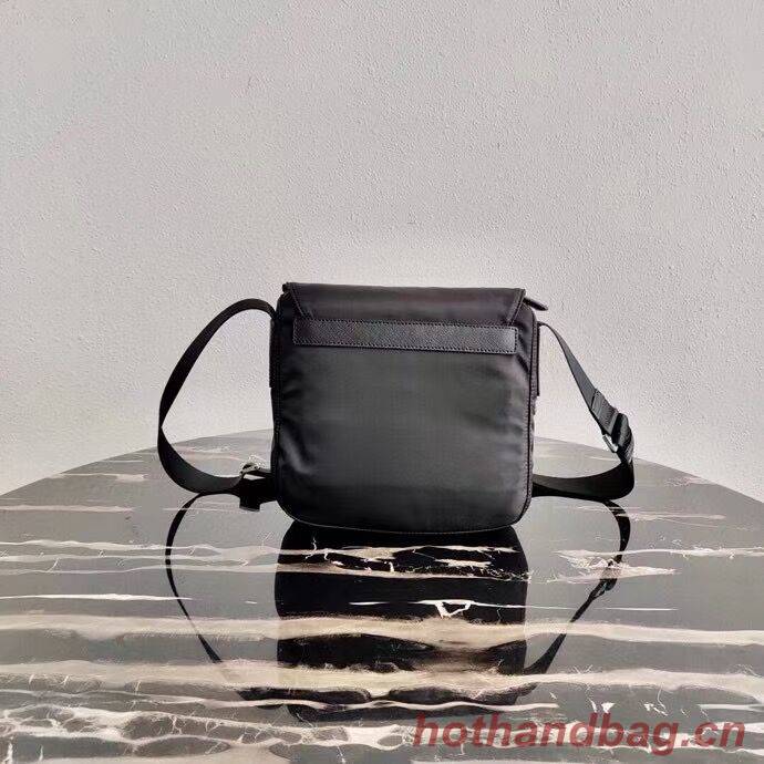 Prada Re-Nylon and Saffiano leather shoulder bag BD8994 black