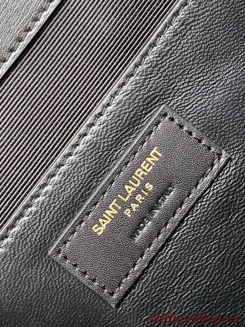 Yves Saint Laurent Original Leopard Leather Y23698 Black
