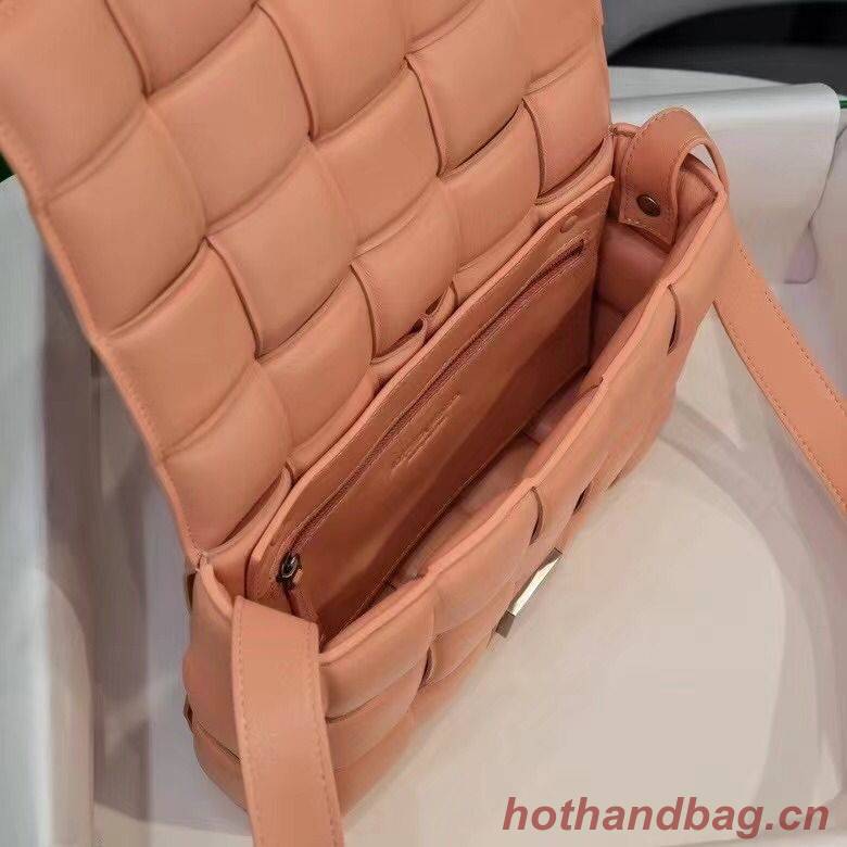 Bottega Veneta PADDED CASSETTE BAG suede 591970 Peachy Bottega Veneta PADDED CASSETTE BAG suede 591970 Peachy