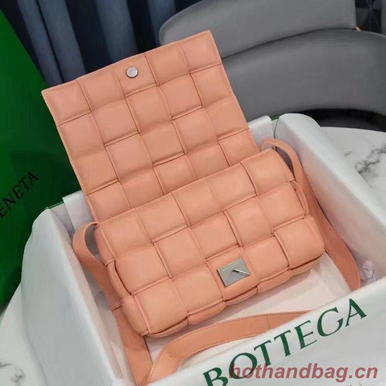 Bottega Veneta PADDED CASSETTE BAG suede 591970 Peachy Bottega Veneta PADDED CASSETTE BAG suede 591970 Peachy