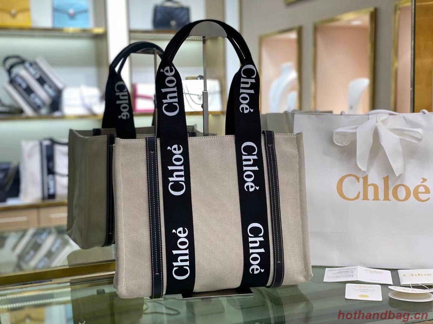 Chloe Cloth & leather 6C026 black