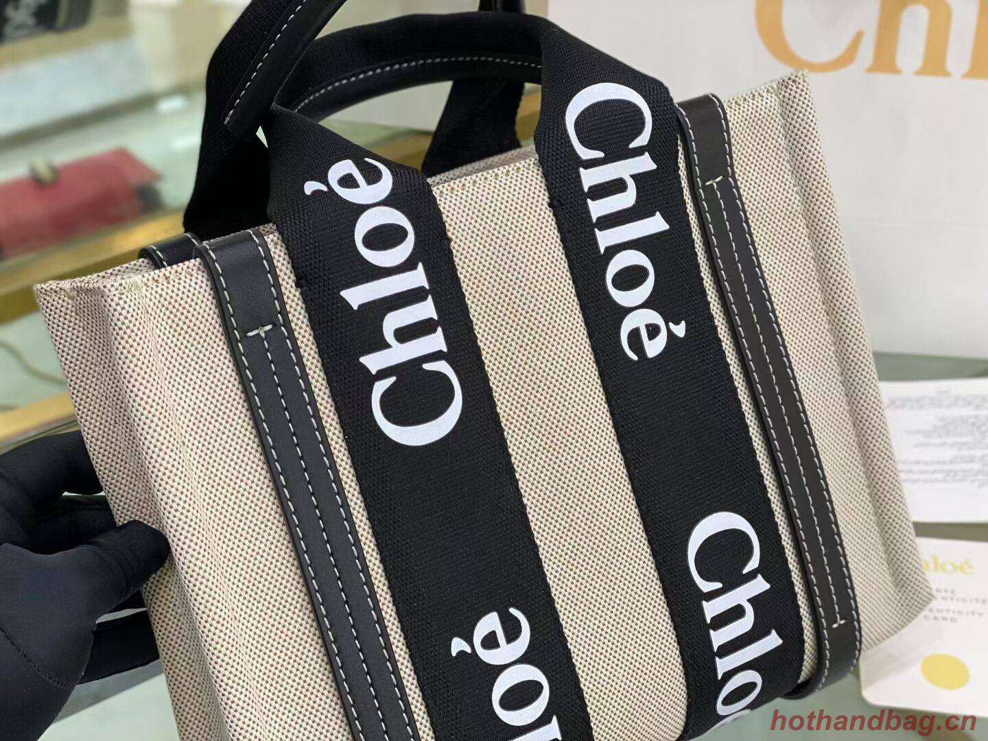 Chloe Cloth & leather 6C027 black