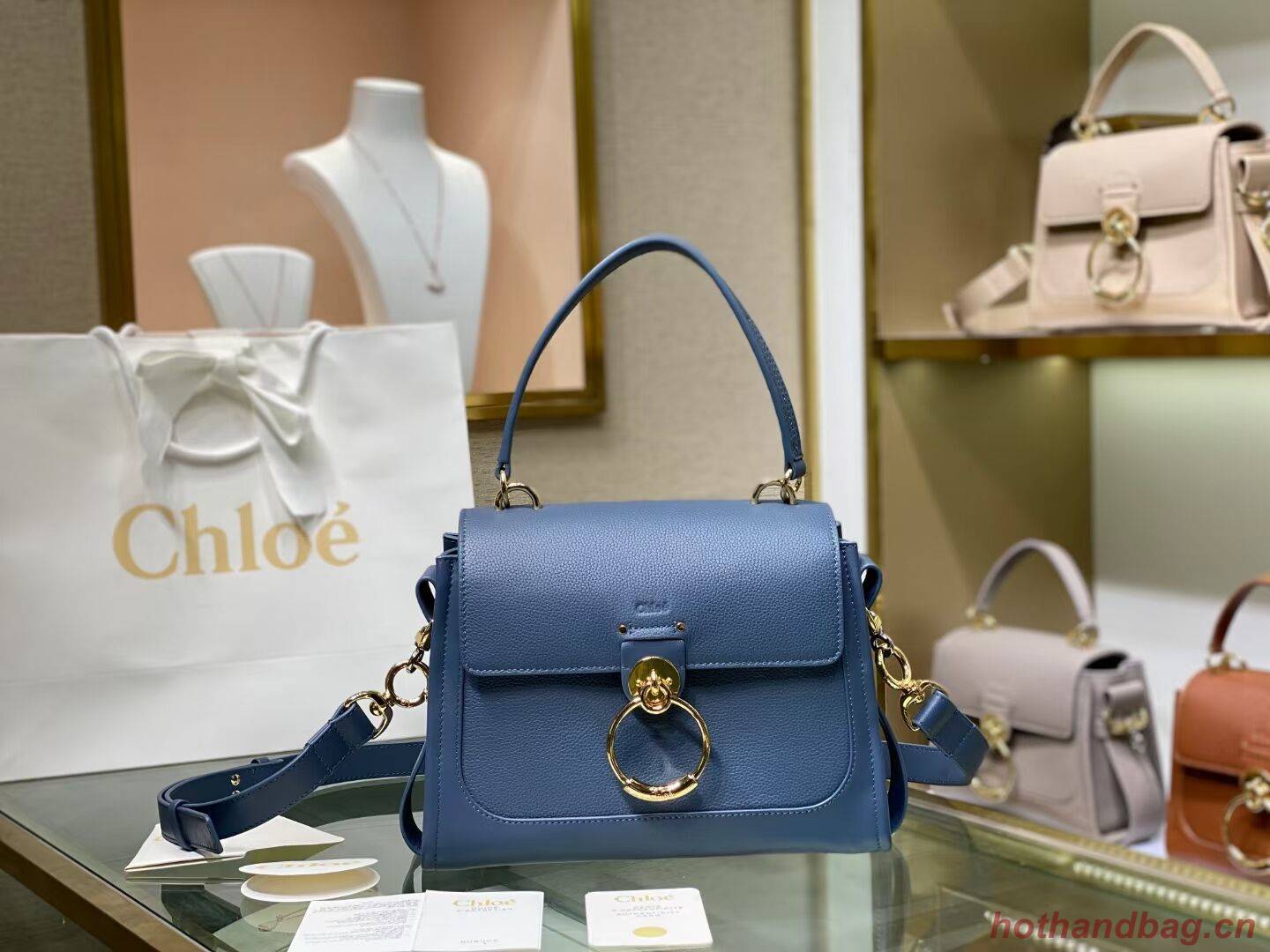 Chloe Original Calfskin Leather Bag C1142L blue