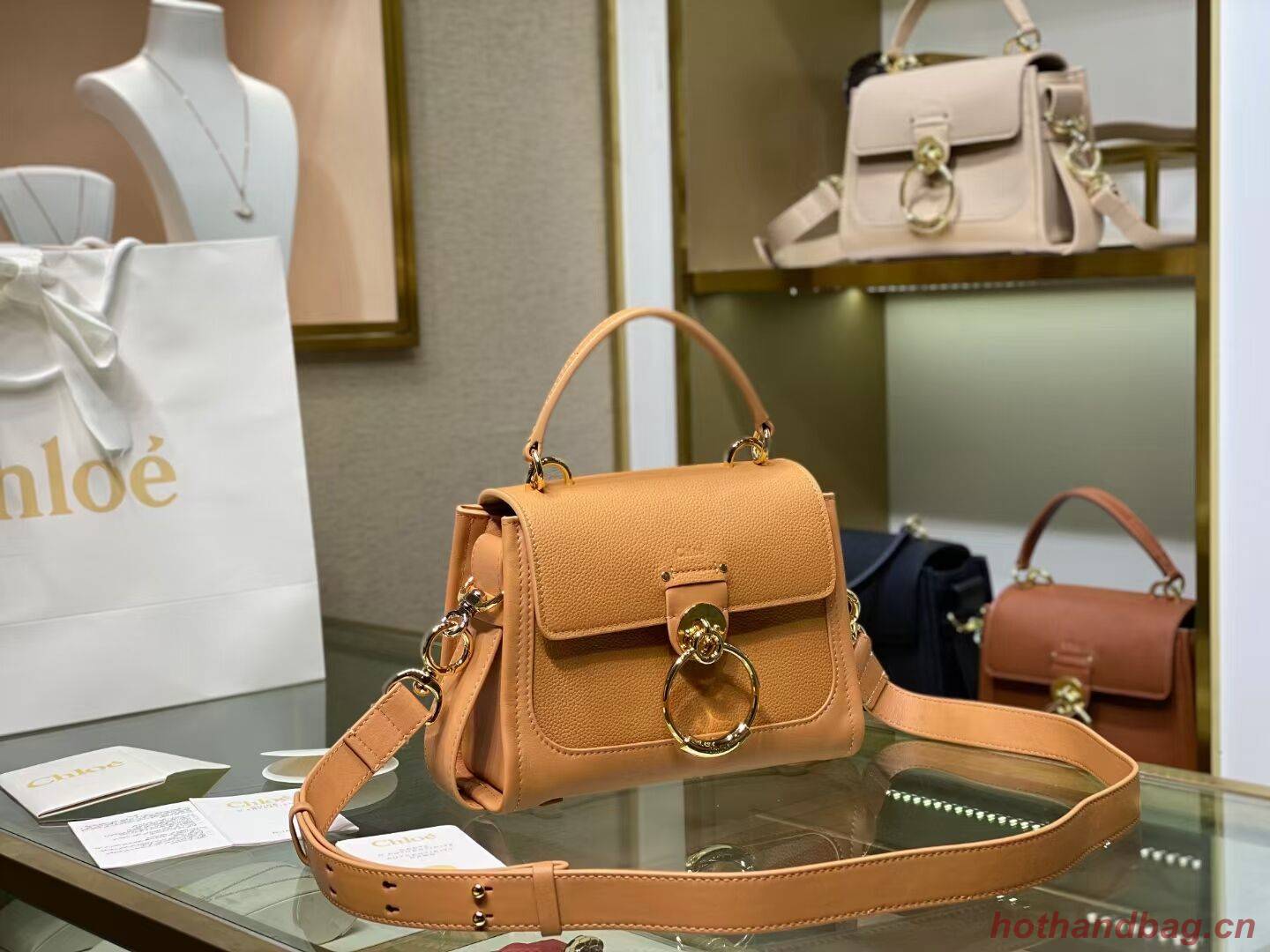 Chloe Original Calfskin Leather Bag C1143S Camel Chloe Original Calfskin Leather Bag C1143S Camel