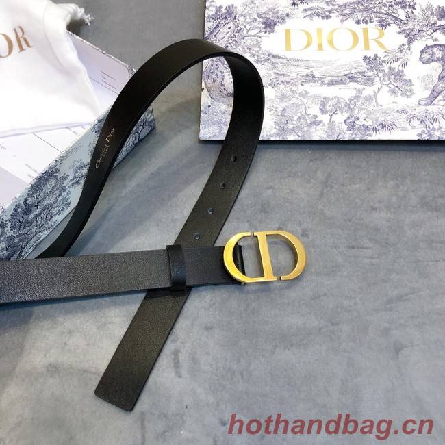 Dior Calf Leather Belt 30MM 2658 black