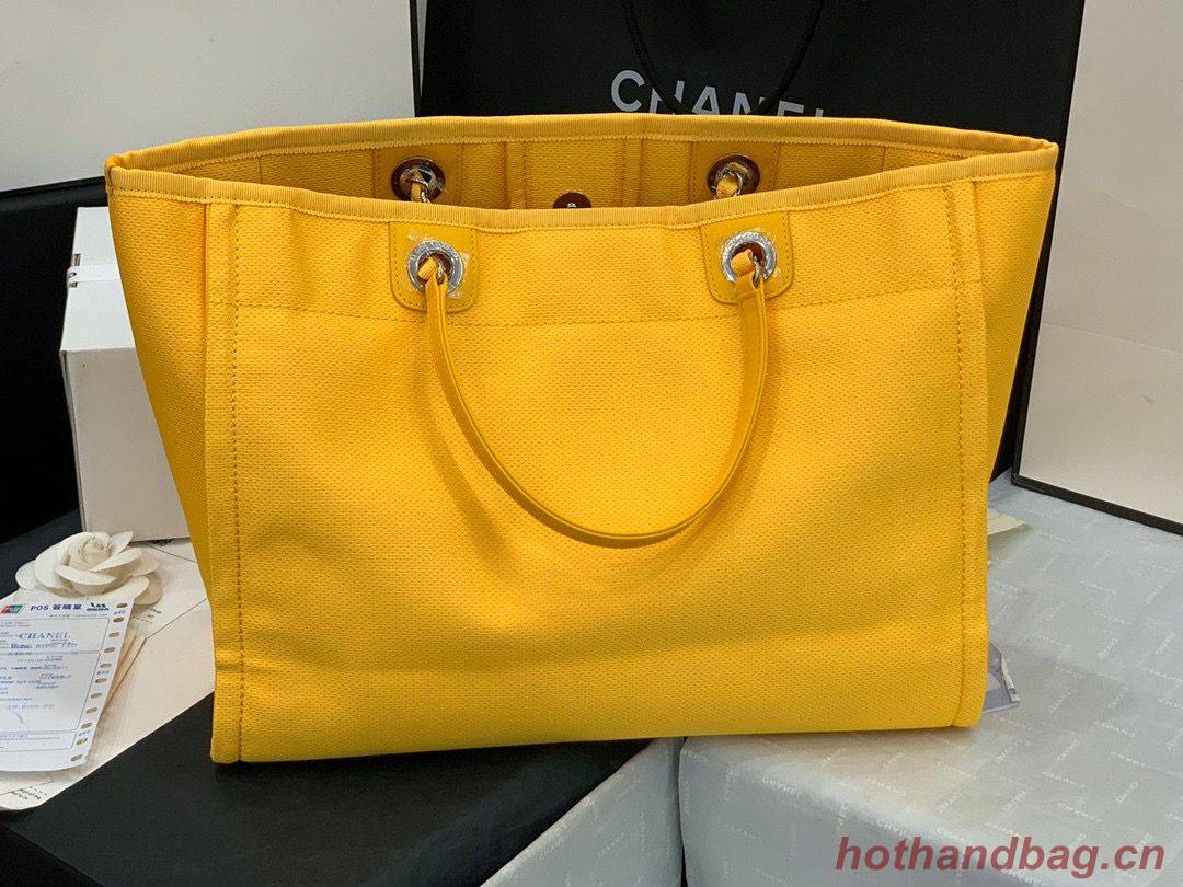 Chanel Original Medium Shopping Bag 67001 Yellow Chanel Original Medium Shopping Bag 67001 Yellow