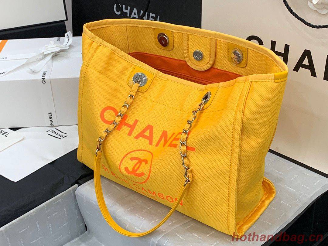 Chanel Original Medium Shopping Bag 67001 Yellow Chanel Original Medium Shopping Bag 67001 Yellow