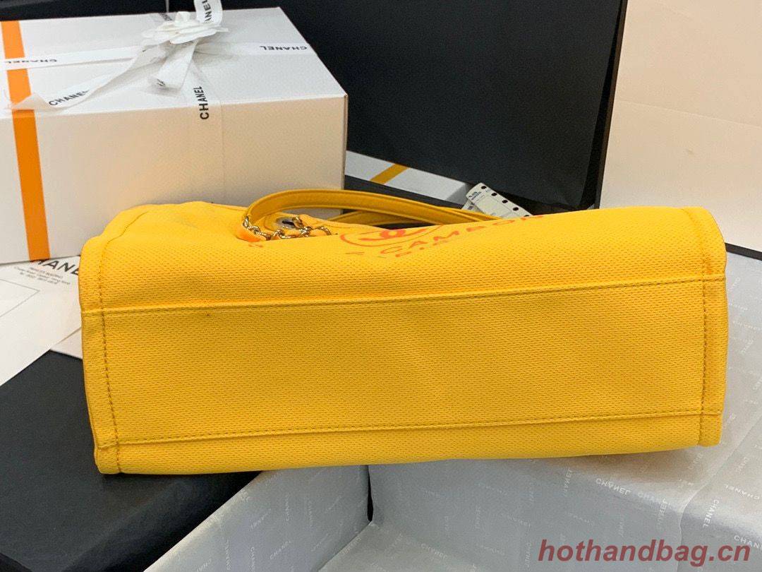 Chanel Original Medium Shopping Bag 67001 Yellow Chanel Original Medium Shopping Bag 67001 Yellow