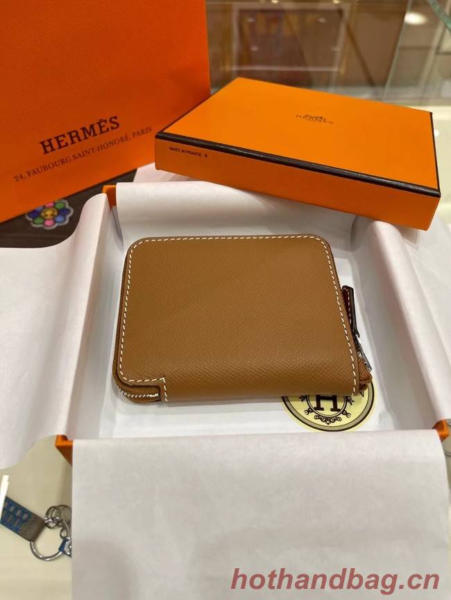 Hermes Constance Wallets espom leather H2298 brown