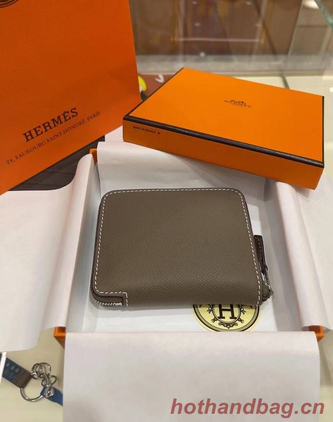 Hermes Constance Wallets espom leather H2298 grey