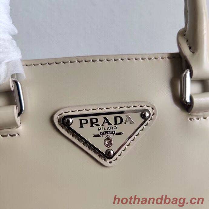 Prada Small brushed leather tote 1AD331 Biscuits Prada Small brushed leather tote 1AD331 Biscuits