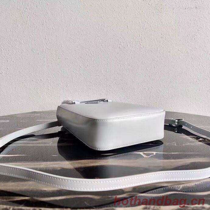 Prada Small brushed leather tote 1AD331 light grey Prada Small brushed leather tote 1AD331 light grey