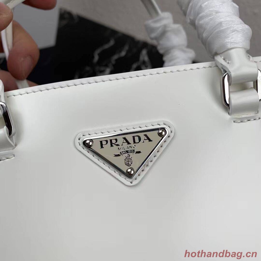 Prada brushed leather tote 1BA330 white Prada brushed leather tote 1BA330 white