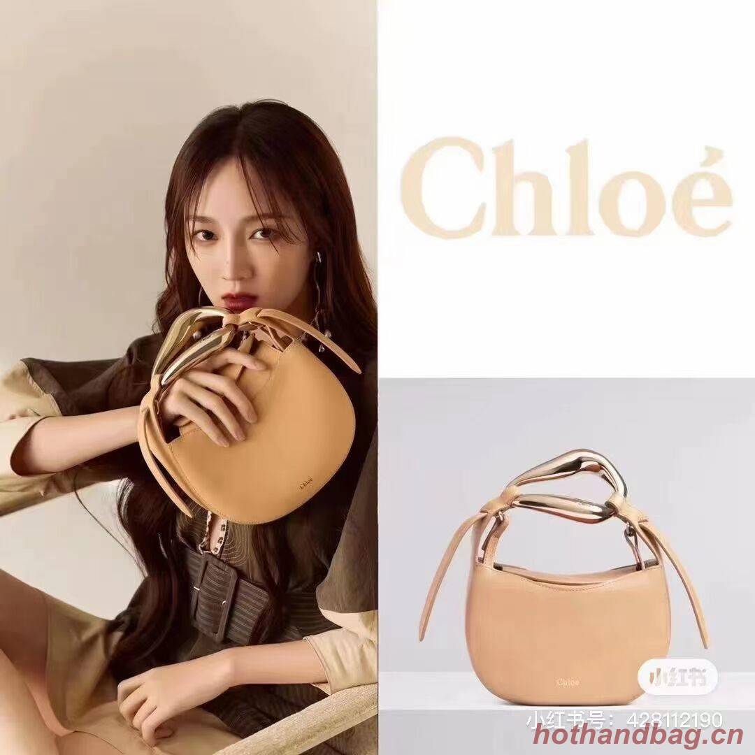 Chloe Original Calfskin Leather Bag 3S1350 Apricot