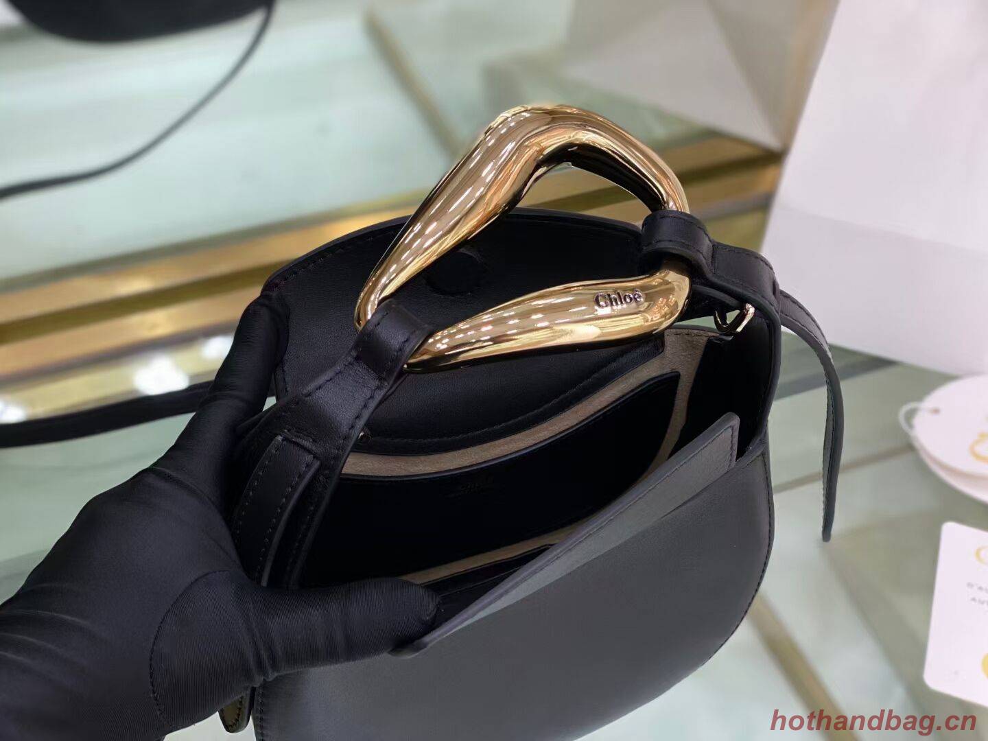 Chloe Original Calfskin Leather Bag 3S1350 black Chloe Original Calfskin Leather Bag 3S1350 black