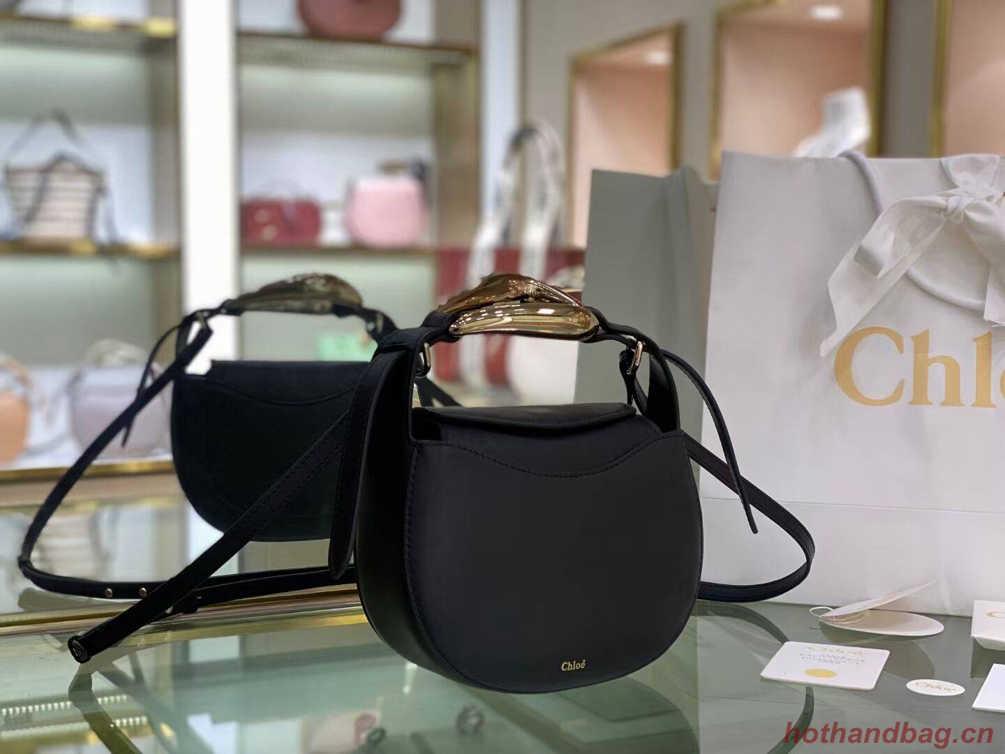 Chloe Original Calfskin Leather Bag 3S1350 black Chloe Original Calfskin Leather Bag 3S1350 black