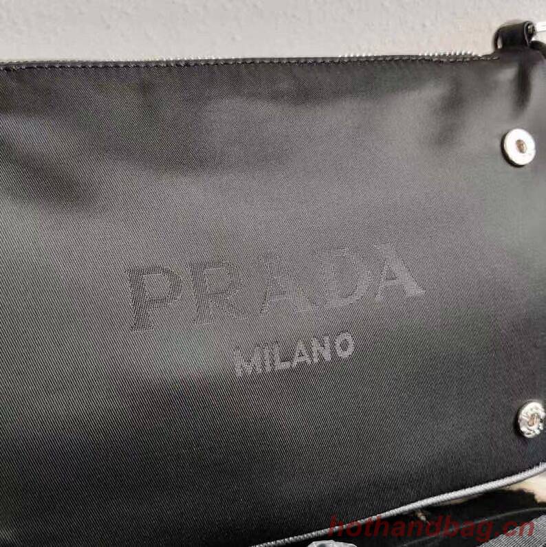 Prada Brushed leather small bag 2BH168 black